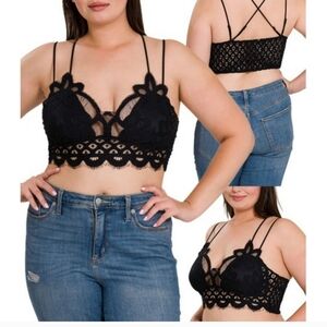 Womens LACE Plus Size Bralette